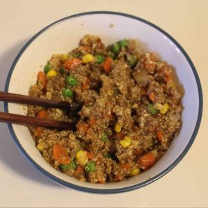 Fried rice, healthier: quinoa fried rice!