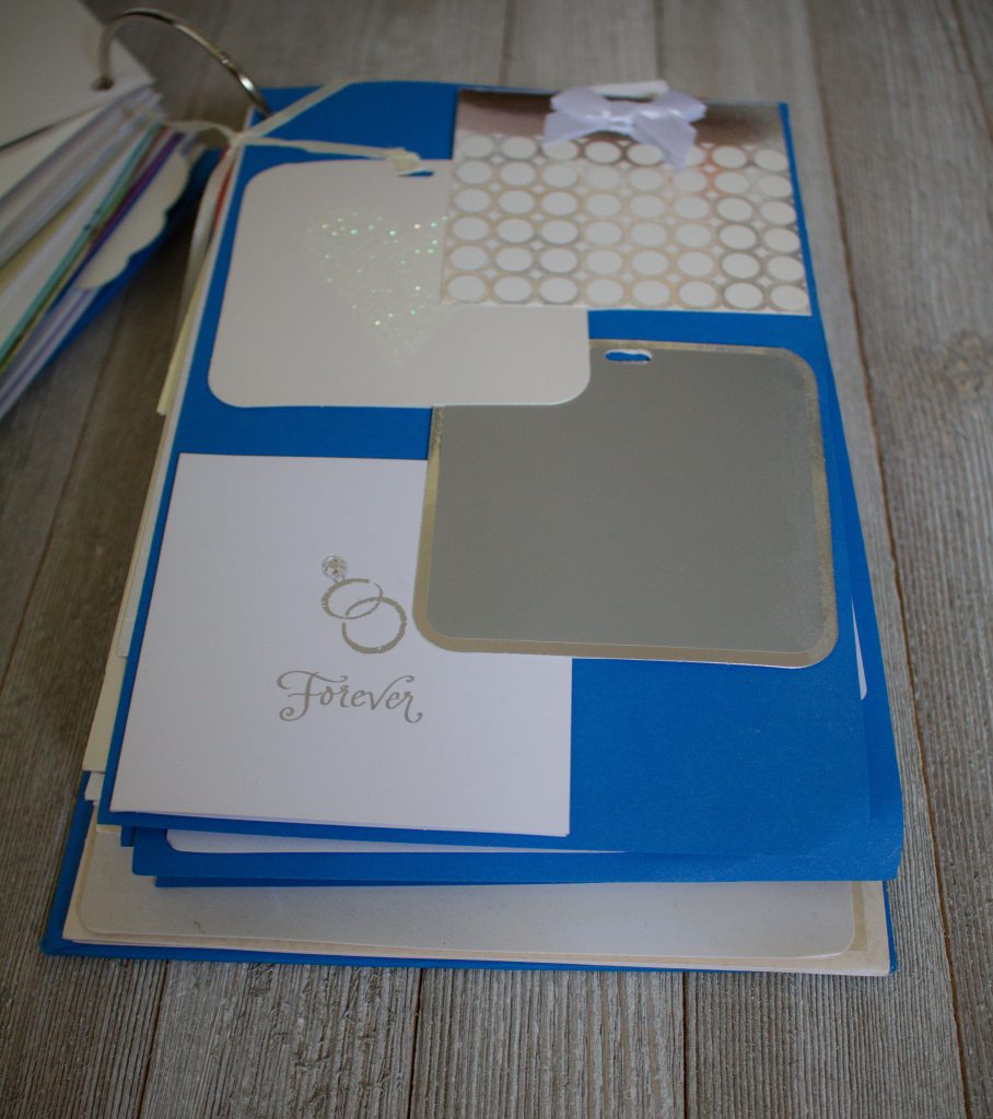 Need a way to store and save your wedding cards? Make an easy DIY card album. It comes together in an hour and turns out beautifully! 