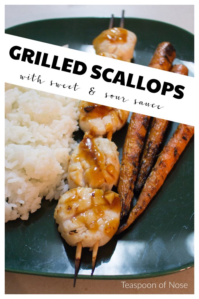 Grilled sweet & sour scallops are the perfect summer meal, and are fancy enough to impress any guest! 