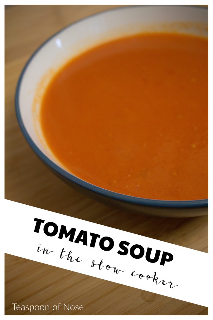 If you need an easy tomato soup, look no further than this classic slow cooker recipe! | Teaspoon of Nose