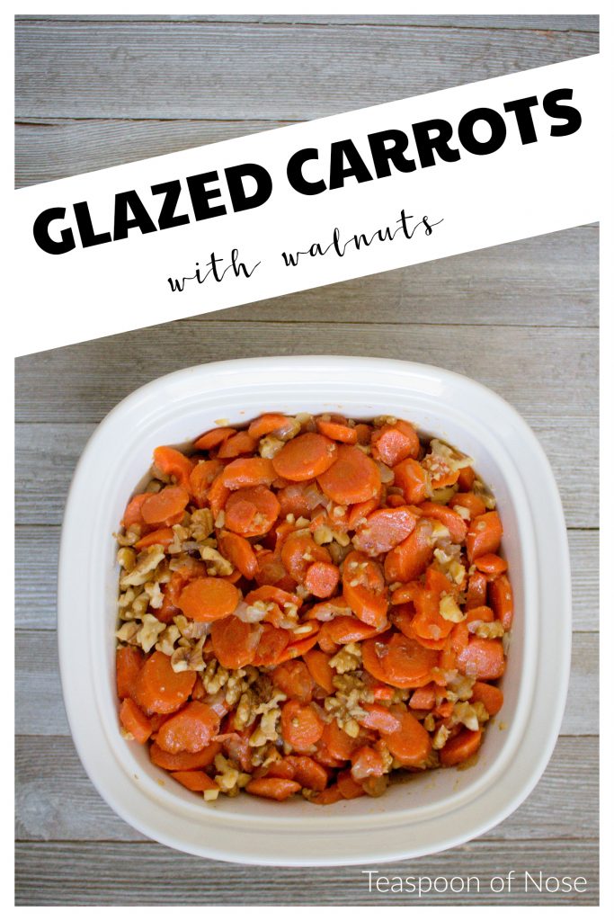 Need some inspiration for your Thanksgiving meal? Try these quick glazed carrots with walnuts! | Teaspoon of Nose