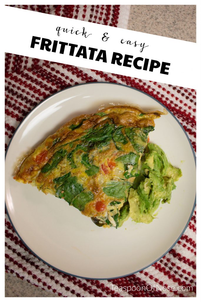 This quick and easy frittata is an effortless breakfast (or dinner!) option that's sure to impress with minimal effort on your part! | Teaspoon of Nose