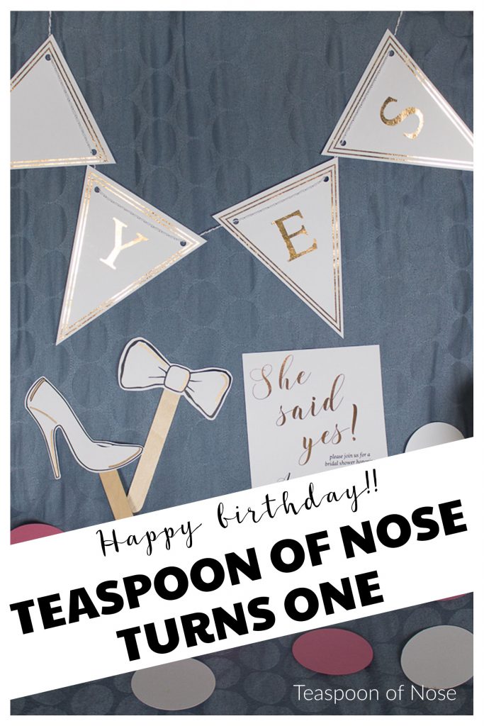 Teaspoon of Nose paper goods celebrates its first birthday, and we're having a SALE to celebrate! | Teaspoon of Nose