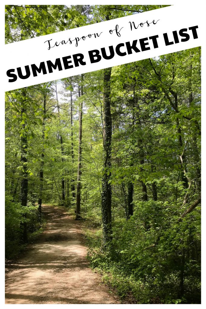 Summertime is the perfect season for adventures - here's a summer bucket list! | Teaspoon of Nose 