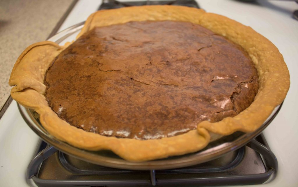 Chocolate Chess Pie is rich, decadent, and perfect for the holidays!  | Teaspoon of Nose