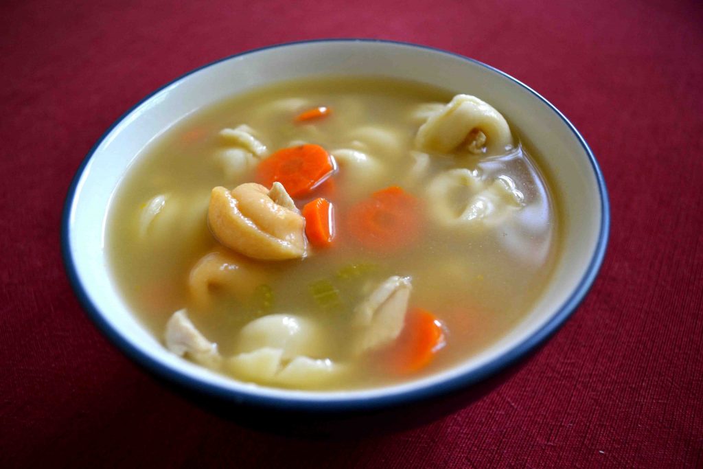 Tortellini chicken soup is a twist on a rainy day classic! | Teaspoon of Nose