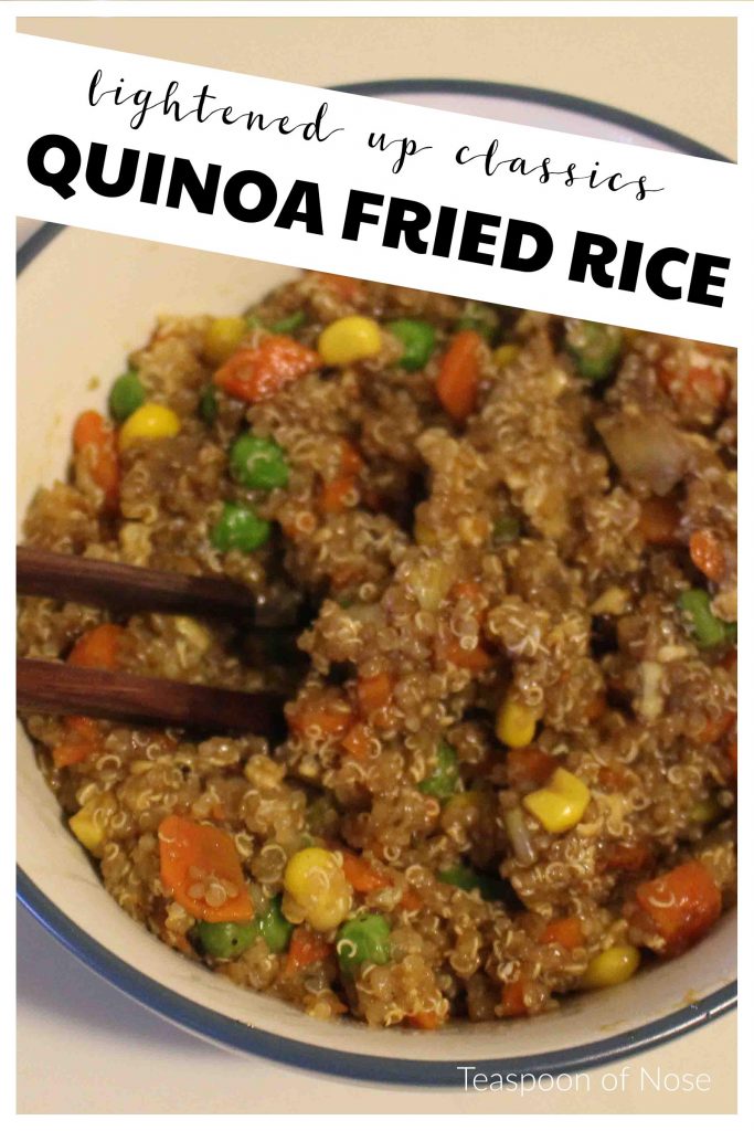 Fried rice, healthier: quinoa fried rice! | Teaspoon of Nose