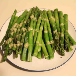 Asparagus with sauce gribiche makes for a simple to make but gourmet to serve! | Teaspoon of Nose