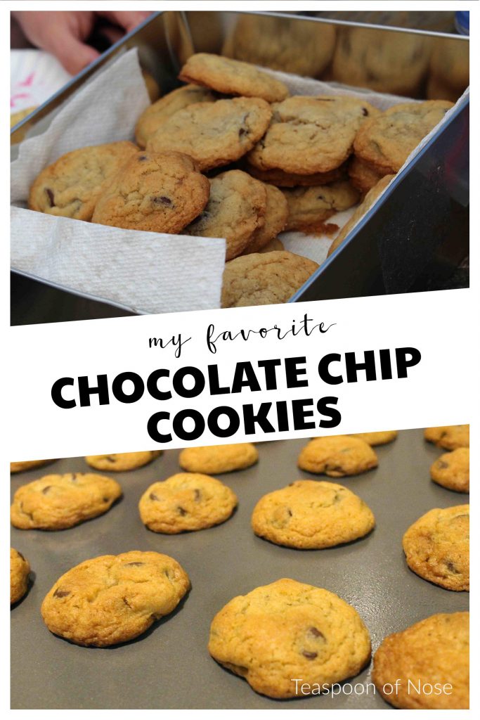 Classic chocolate chips cookies: there's ALWAYS comfort that comes from one of these babies!  | Teaspoon of Nose