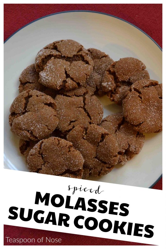 Molasses Sugar Cookies are perfect little bites of heaven! | Teaspoon of Nose