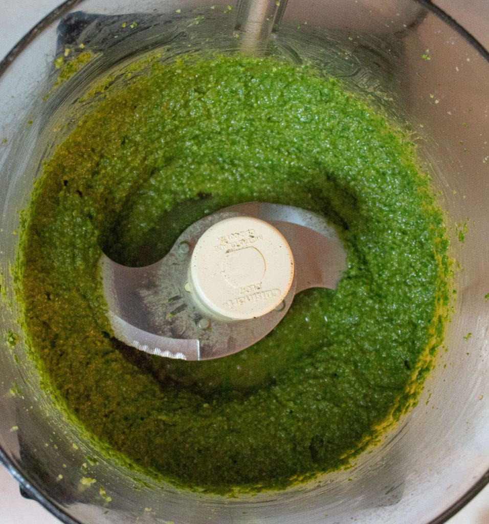 This quick and classic basil pesto tastes good on everything, and comes together in five minutes! | Teaspoon of Nose 