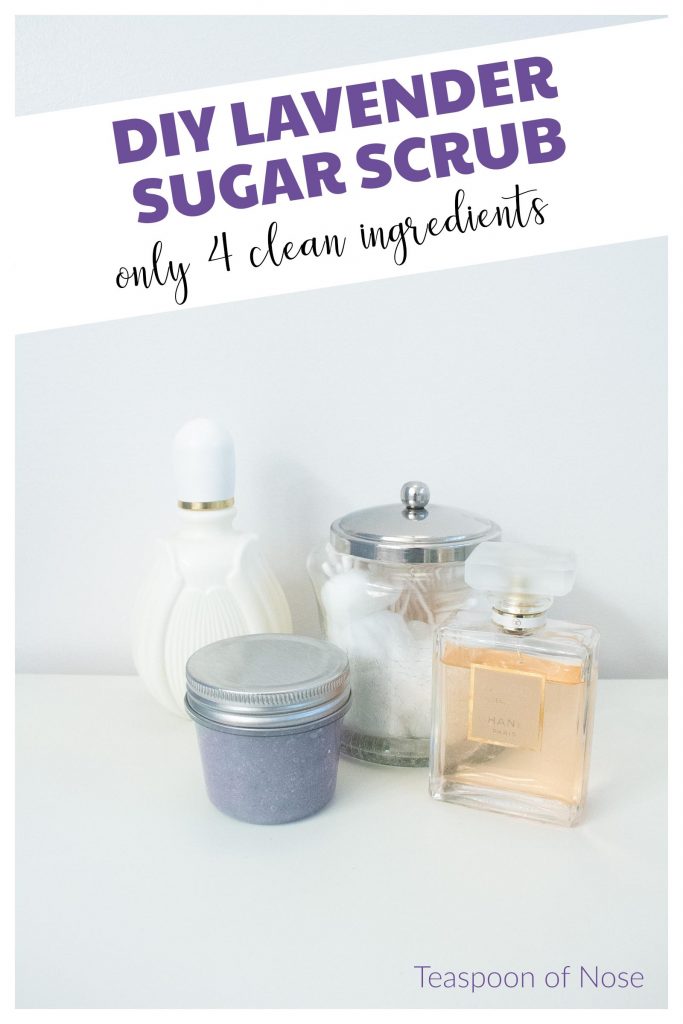 This DIY sugar scrub exfoliates super well without irritating my sensitive skin! | Teaspoon of Nose 