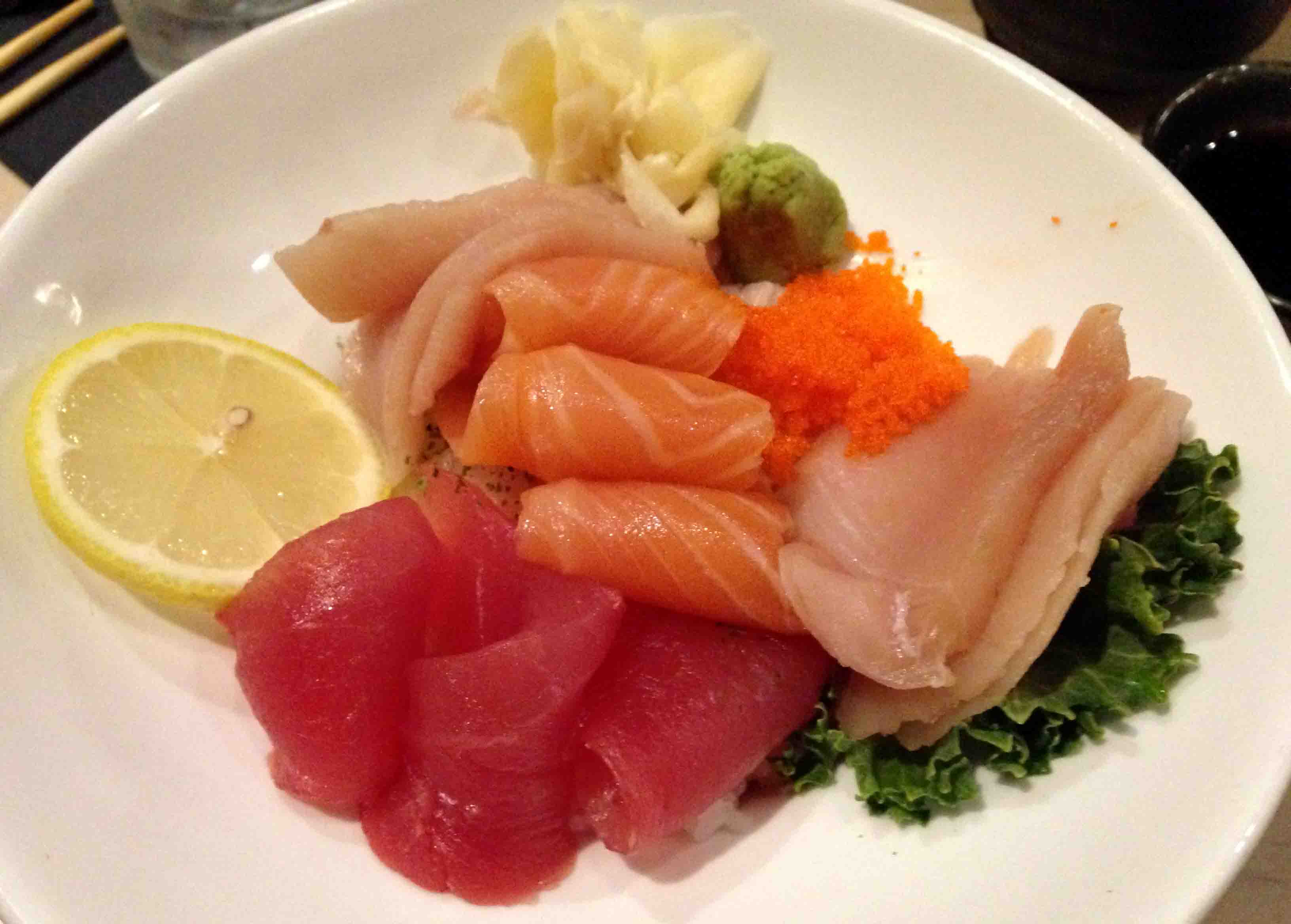 Loving some sashimi at Basan!