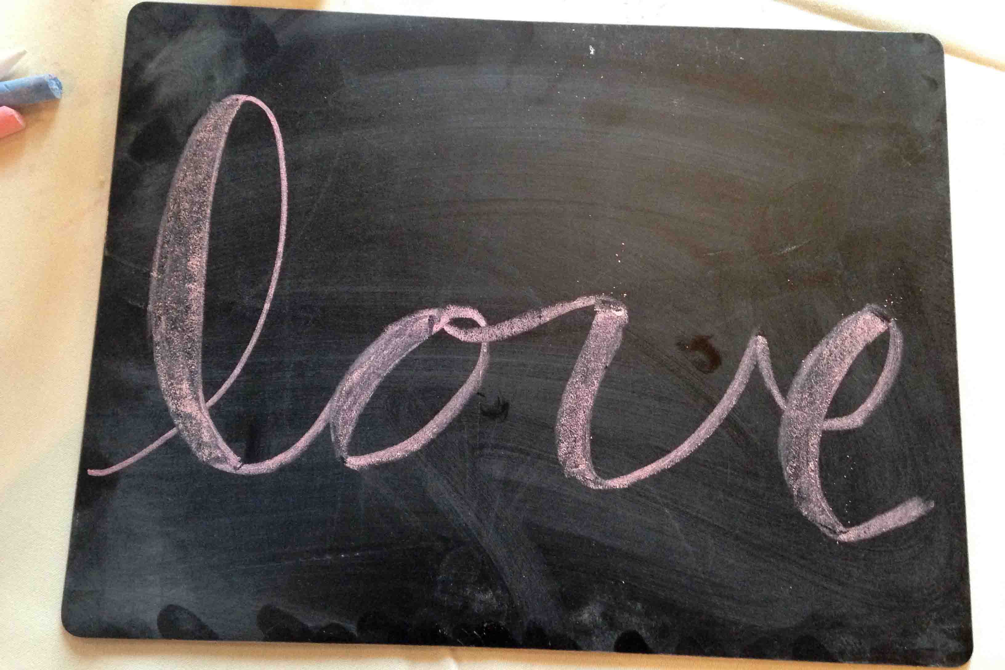 Chalklettering lesson with All She Wrote Notes!