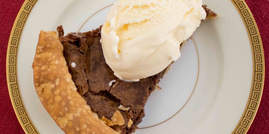 Chocolate Chess Pie is the perfect decadent dessert for Valentine's Day!