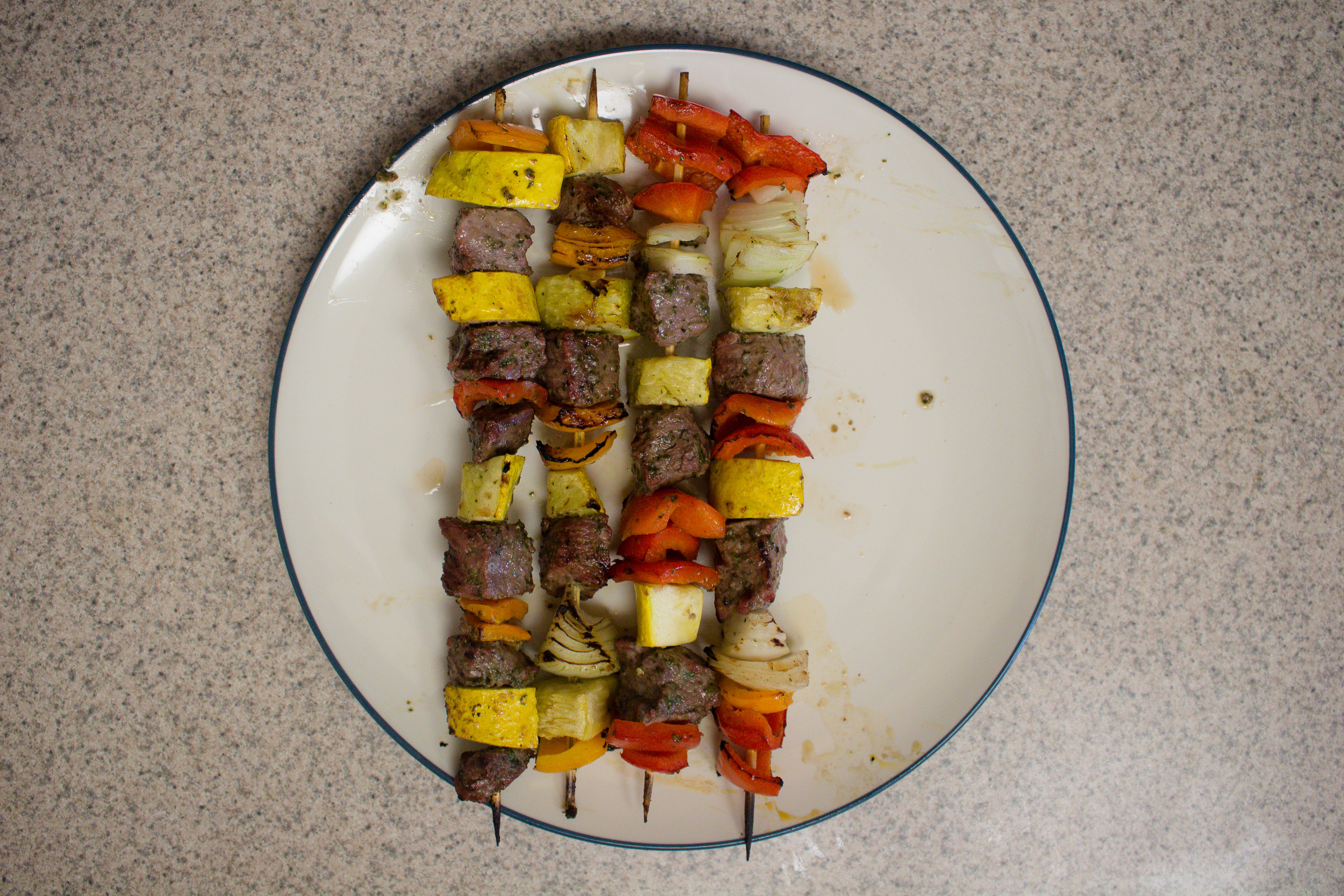 Chimichurri beef kabobs from my Whole30 adventure! How'd it go? | Teaspoon of Nose