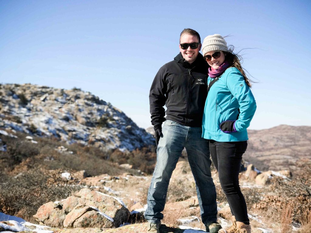 Hiking in the Wichita Mountains Wildlife Refuge in southwest Oklahoma gets even better in the snow! | Teaspoon of Nose