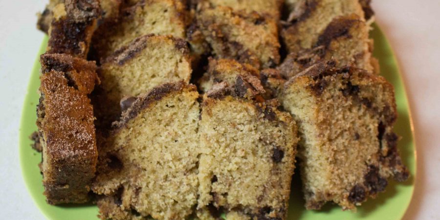 Cinnamon Chocolate Chip Bread is a decadent way to eat dessert for breakfast!  | Teaspoon of Nose