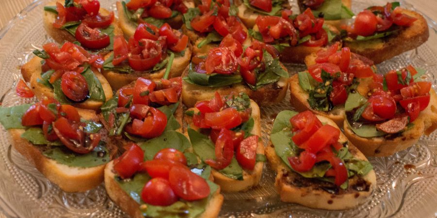 Bruschetta makes for a fresh summer appetizer, made even better by ingredients straight from the garden!  | Teaspoon of Nose