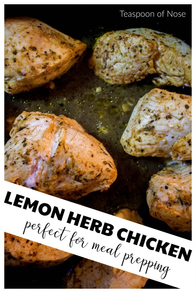 This lemon herb chicken is easy to make and perfect for a flavorful weeknight dinner!  | Teaspoon of Nose
