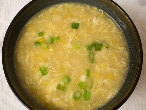 Corn Egg Drop Soup (Chinese Corn Soup) - China Sichuan Food