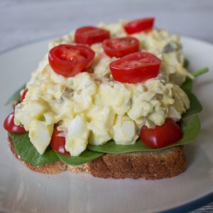 Egg salad is a super versatile summertime lunch option that fills you up without weighing you down! A great meal when it's too hot to use the oven.