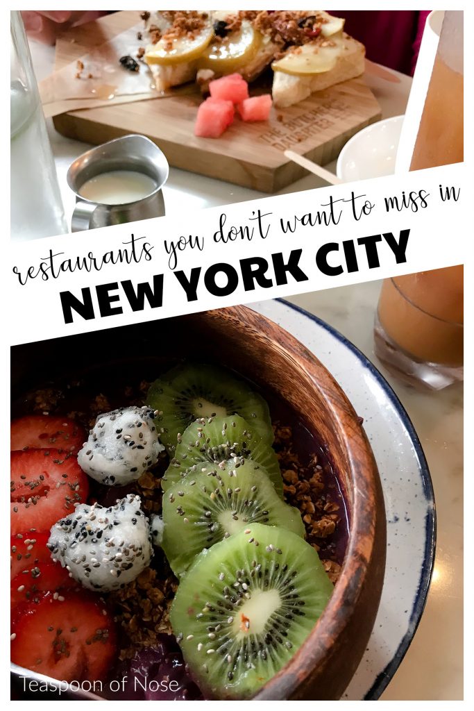NYC is packed with more fantastic meals than can possibly try in one trip. Here are the New York City restaurants you DON'T want to miss!!