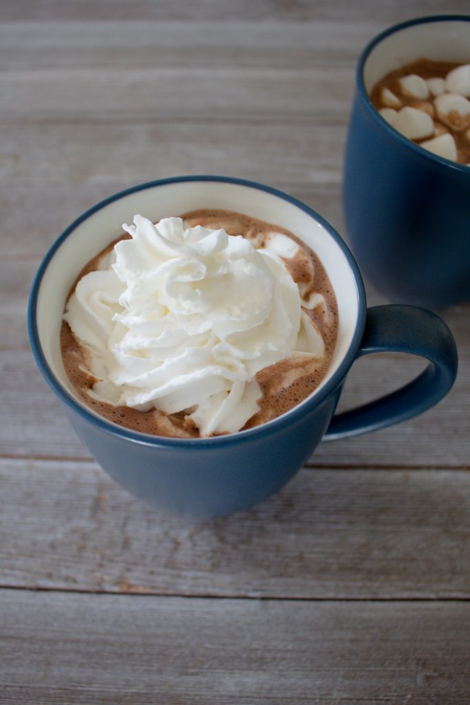 Homemade hot chocolate is just as easy as the bagged mix! And you already have the ingredients in your kitchen.