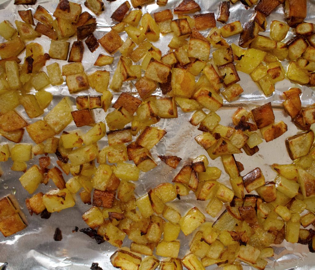 Potato roasties are little bites of potato heaven: crispy on the outside and light on the inside.