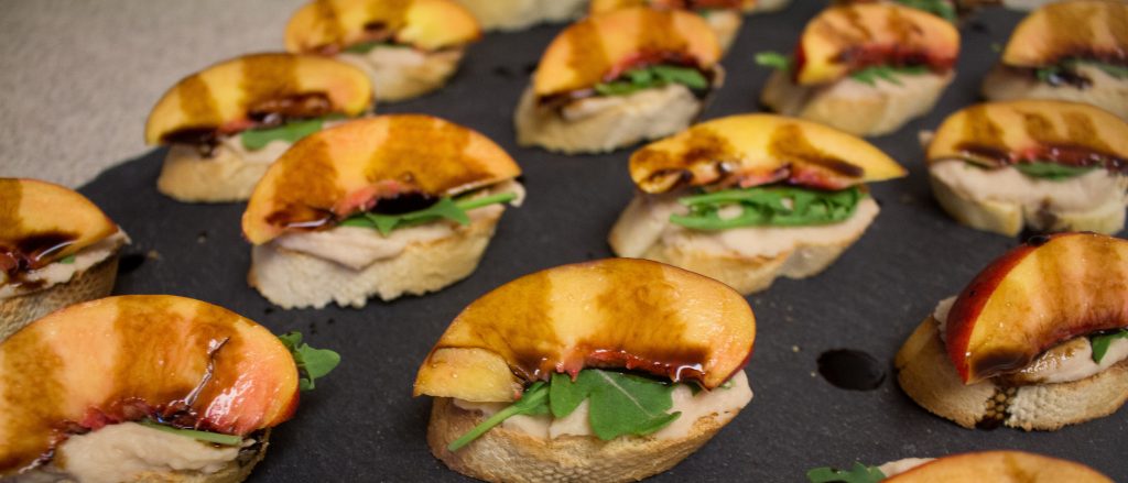 These nectarine crostini taste like spring: they're light and refreshing with a pop of sweet and a smokey finish!