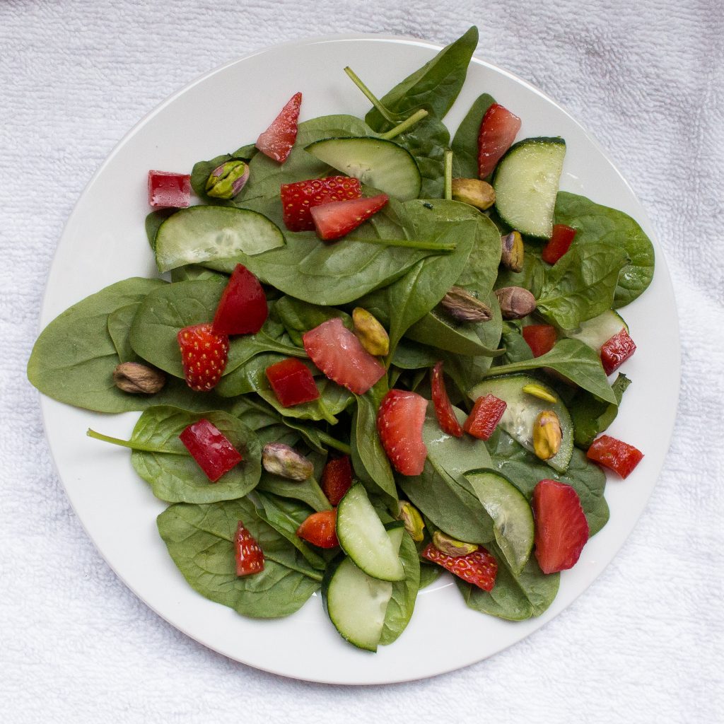 Strawberry Spinach Salad is the best thing you'll make all summer!