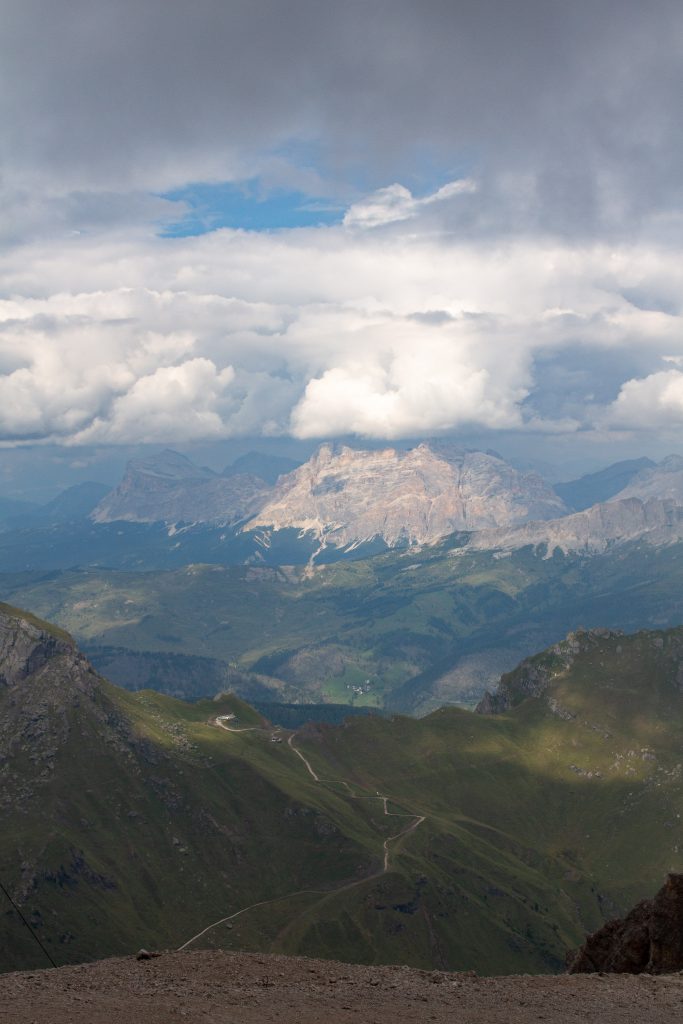 One of the best ways to experience the Dolomites year-round is take the cable car up Marmolada!