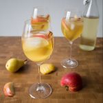 This refreshing fall prosecco cocktail lets you can embrace autumn flavors even if it's too hot for warm drinks!