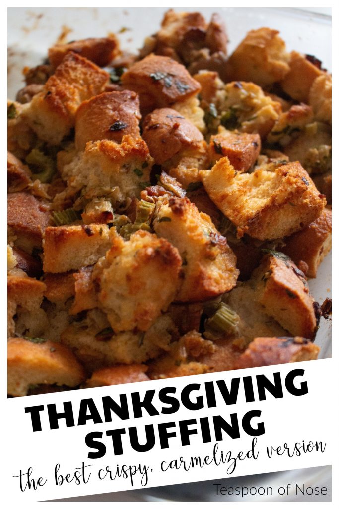 Y'all, I am not kidding: this is the best thanksgiving stuffing I've ever had!