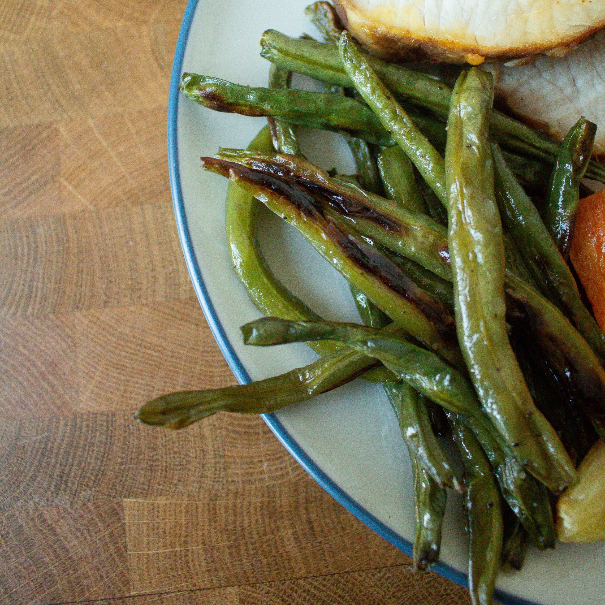 Lemon garlic green beans are an easy side dish equally suited to a weeknight dinner or your Easter table!