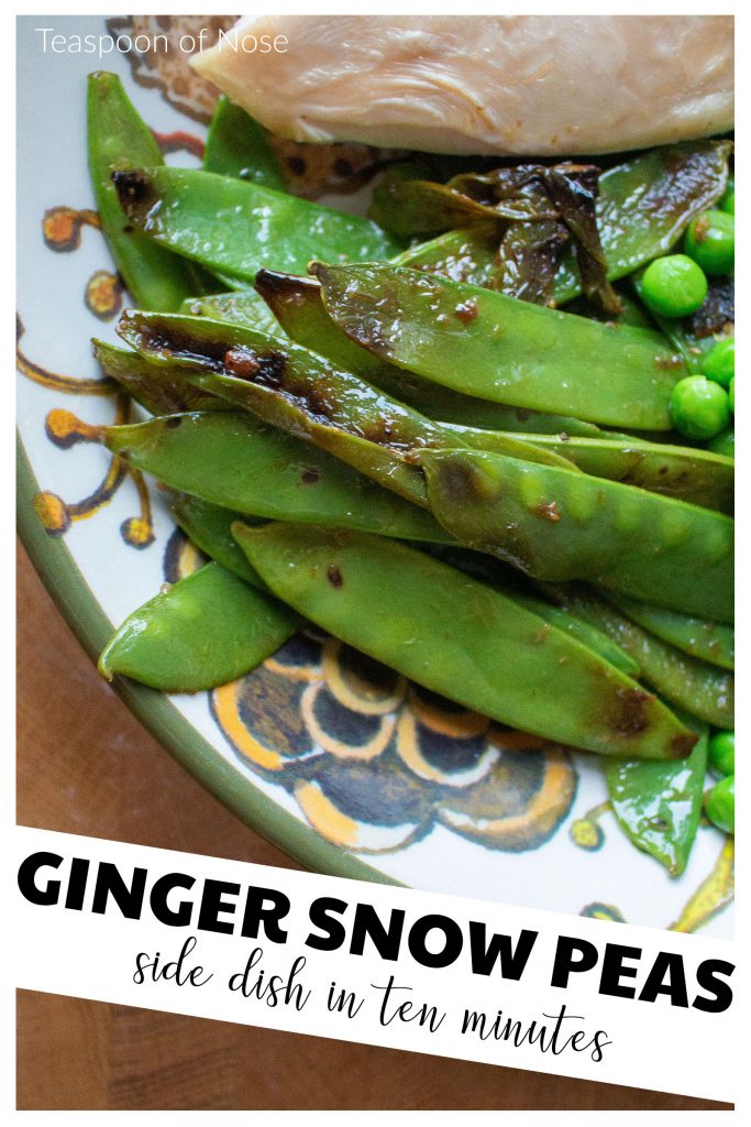 Ginger snow peas are the perfect quick side dish to any meal! Throw them together in 15 minutes for an effortless side dish..