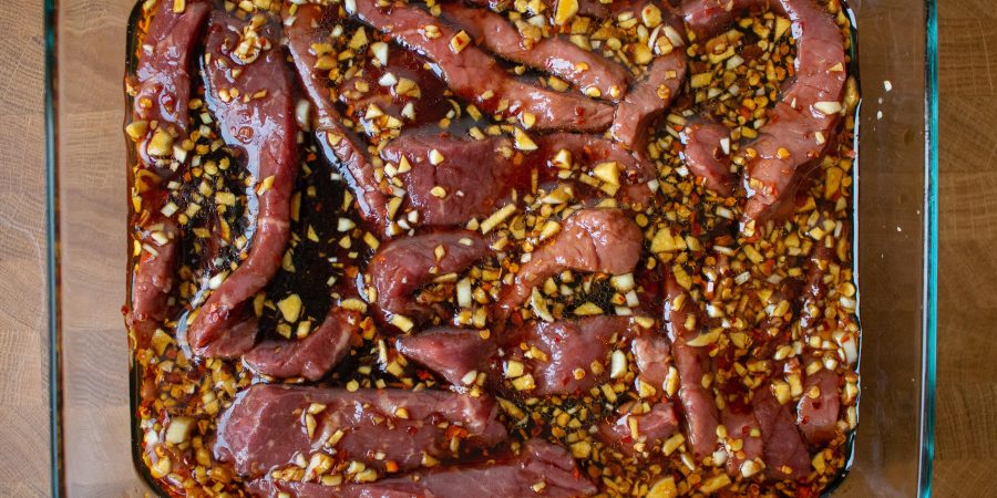 This Korean BBQ marinade is simple enough to make for a weeknight meal and tastes just like takeout!