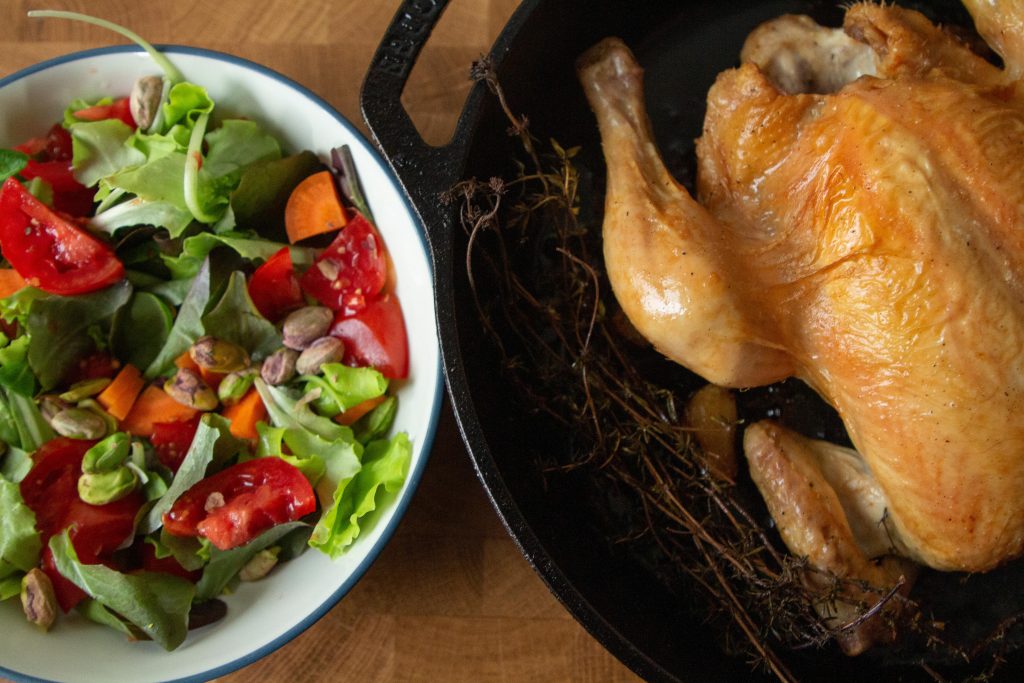 Roast chicken is a classic dinner, and it's so easy! Here are three ways to get roast chicken on your dinner table.