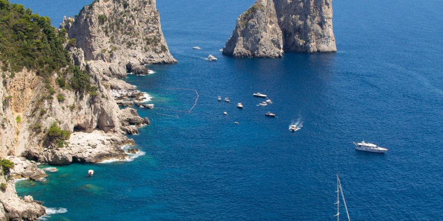 Famous for its rocky coastline and Blue Grotto, the island of Capri makes a perfect day trip from the Amalfi Coast or Naples!