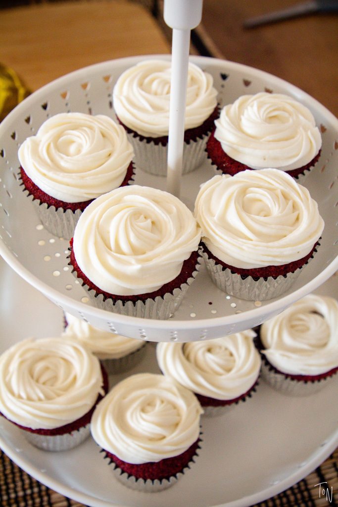 Fluffy but loaded with flavor, these red velvet cupcakes the perfect Valentine's Day dessert at home!