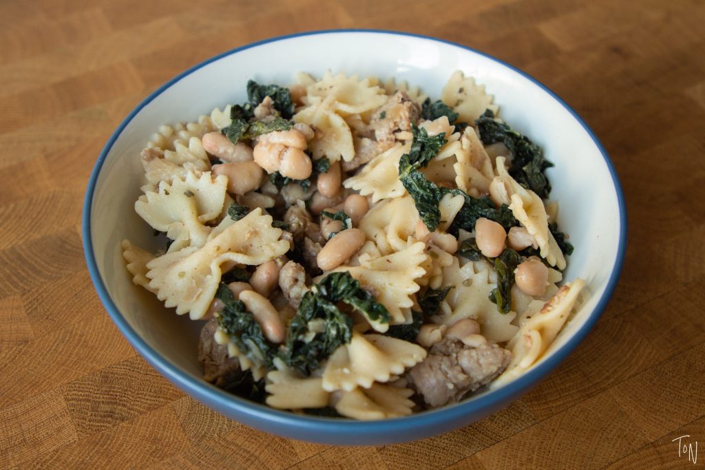 Kale sausage pasta hits that perfect category of comfort food that's good for you!
