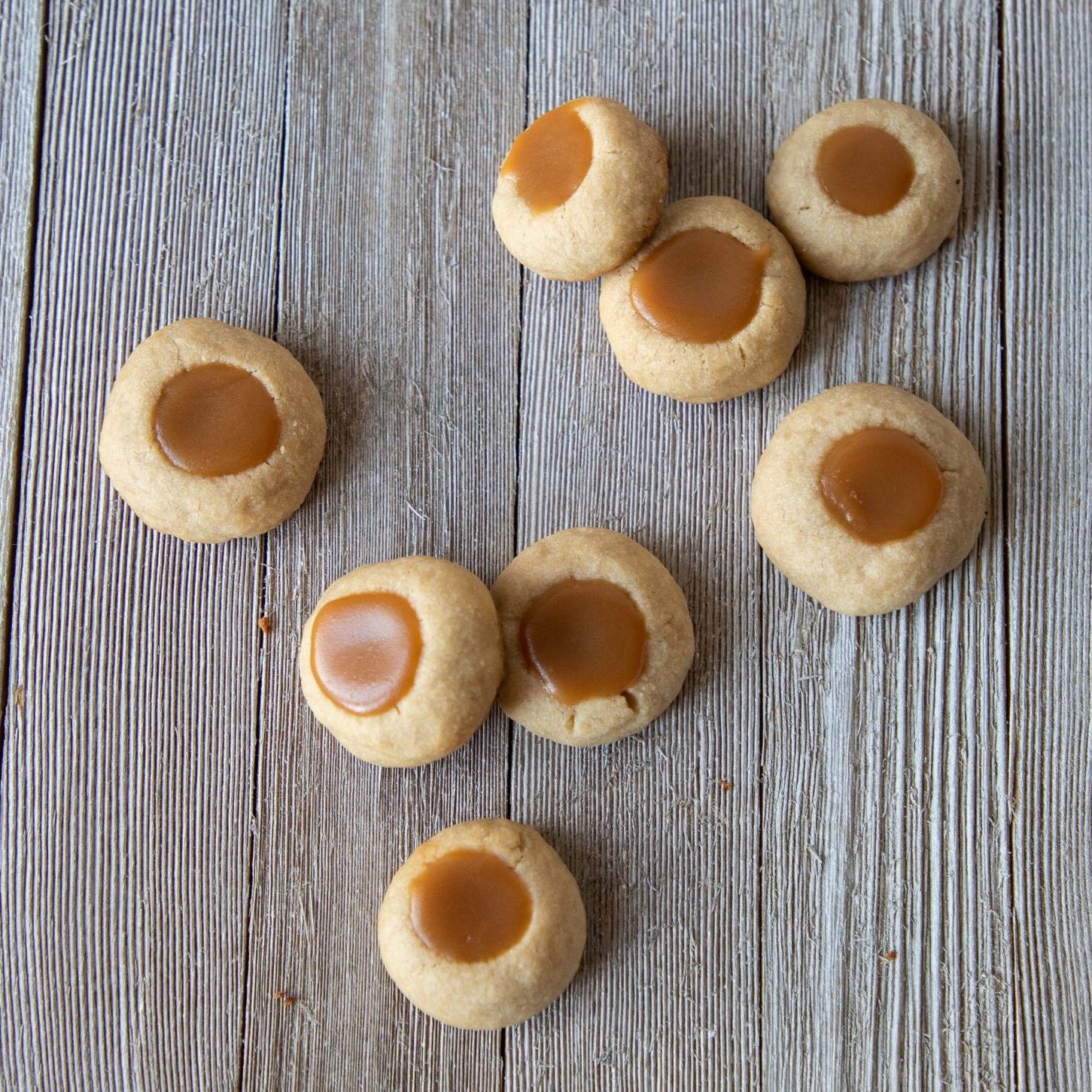 Caramel Thumbprint Cookies | Teaspoon of Nose