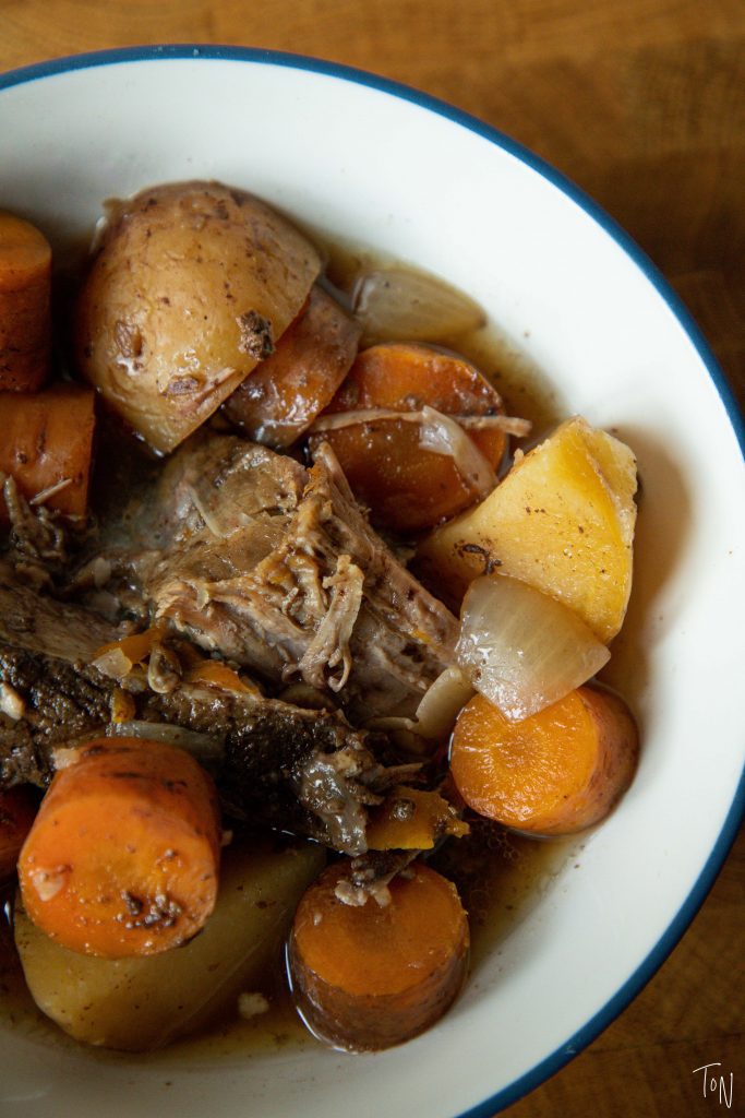 With everything in one bowl and almost no prep, slow cooker pot roast is the ultimate weeknight dinner option this fall!