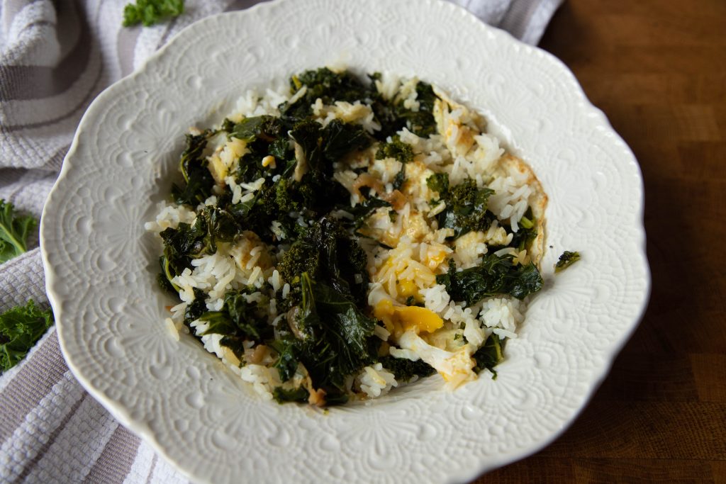 Kale rice bowls are the perfect weeknight dinner when you want a healthy and easy meal!