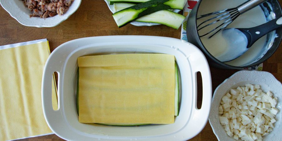 Zucchini lasagna is my take on a vegetarian lasagna that you'll want to make all year long!