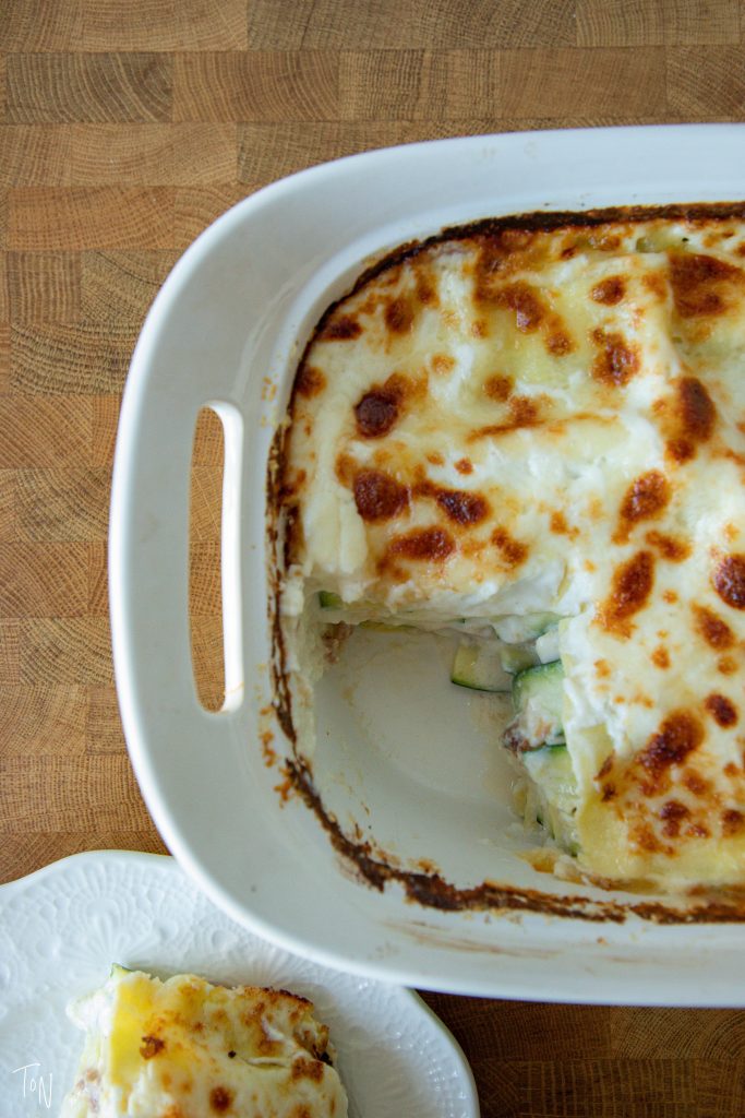 Zucchini lasagna is my take on a vegetarian lasagna that you'll want to make all year long!