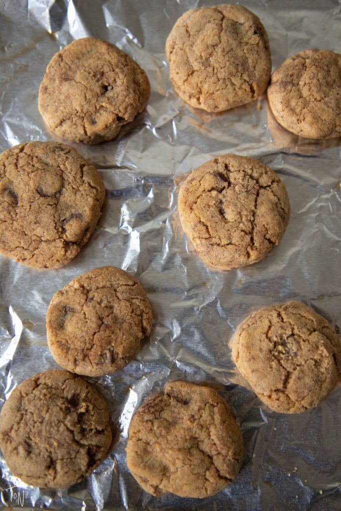 Pumpkin chocolate chip cookies are rich and perfect for fall!